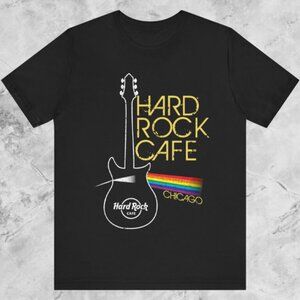 Hard Rock Cafe Chicago Vintage Logo Tourist Souvenir Shirt 78
